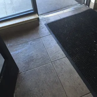 Filthy floors, just walking in made me wonder. Had I been by myself, I would have turned around.