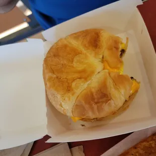Egg sausage crescent,  perfect!