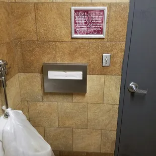 Extremely dirty restrooms.