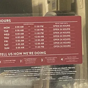 Not 24 hour location.. employees decided times