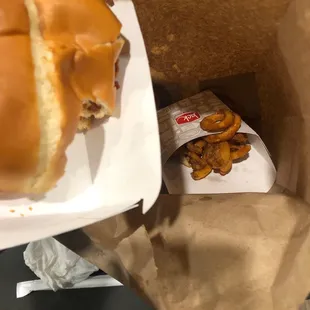 Stale sandwich and fries