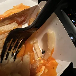 Halfway done and I see a dead fly at the bottom of the box!!!