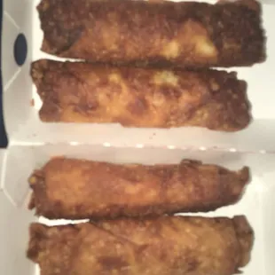 Pissed Because I Asked For 4 Years Egg Rolls. Really Rude About It, Now I Can&apos;t Eat This Coal, Thanks.