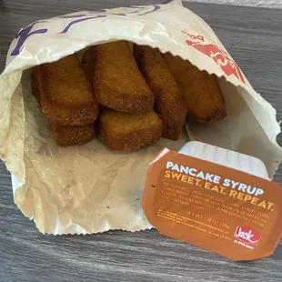 9/16/24 (mon): 6pc Classic French Toast Sticks for $6. Yums!