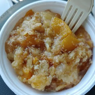 Peach cobbler