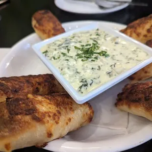 Spinach dip. Didn't love the consistency.