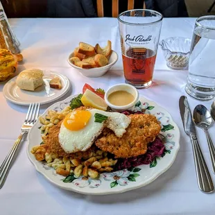 Wiener Schnitzel... excellent and very reasonably priced!