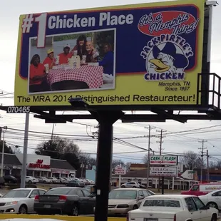 Jack Pirtles billboard Memphis TN nr Graceland