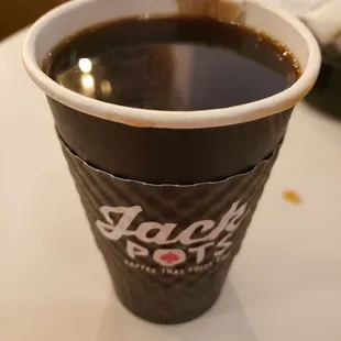 Delicious hot and black