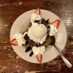 Irish Chocolate Chip Bread Pudding