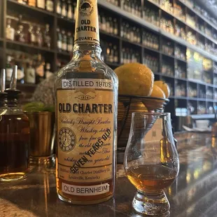 An amazing dusty bottle