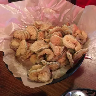 Fried Pickles, gigantic! Came out piping hot