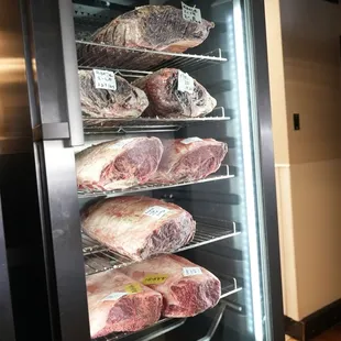 Dry Aging our Steaks