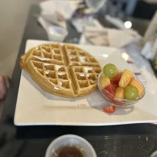 waffles, food