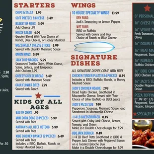 NEW FOOD MENU