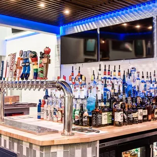 the bar area