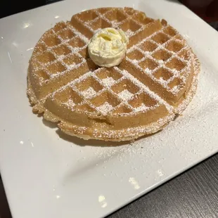 waffles, food