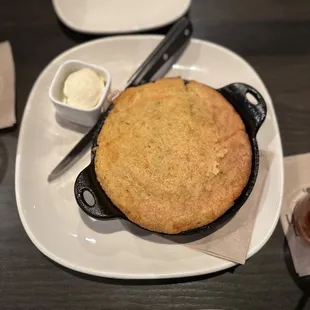 Smoked Jalapeño Cheddar Cornbread Sweet and Savory, would recommend