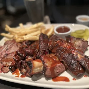 Beef rib, beef, brisket, and lamb