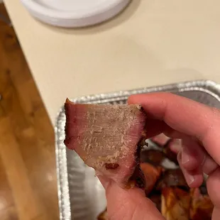 That&apos;s supposed to be a burnt end, not a dried out brisket piece.