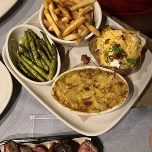 Fries, Potato Bake, Baked Potato, Asparagus