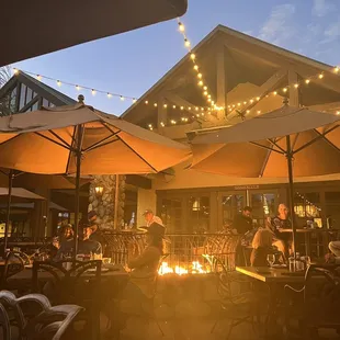 Outside fire pit