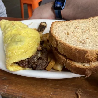 Steak Omelette