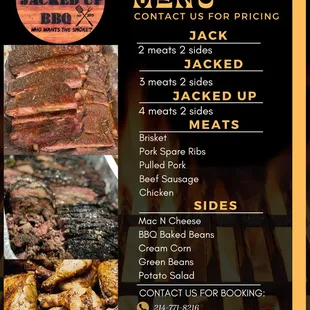 Catering Menu. 
Can be customized to fit customer needs.  Contact us for more information