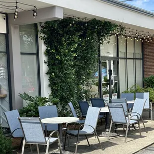 Outside front tables