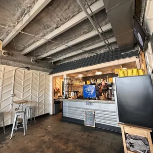 the interior of a coffee shop