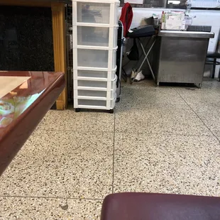 a view of a restaurant kitchen