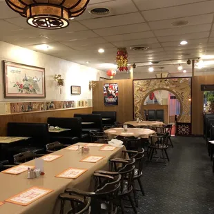 the dining area