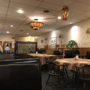 the dining area