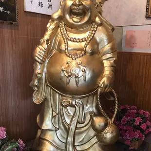 Gautama Buddha presiding over the affair