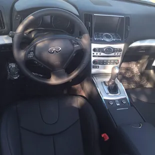 Inside the q60 convertible!