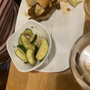 Pulled pork with zucchini
