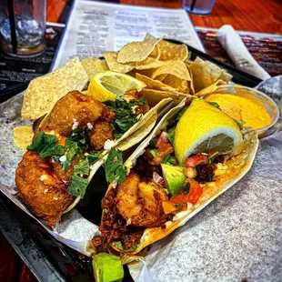Bang Bang Shrimp and Chorizo Shrimp Tacos