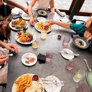 BLT, steak , mushroom risotto