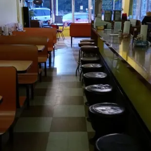 The place is nice and clean. Ready for the next day. Come See Us. ATM in the restaurant!