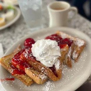 French toast with choice of fruit