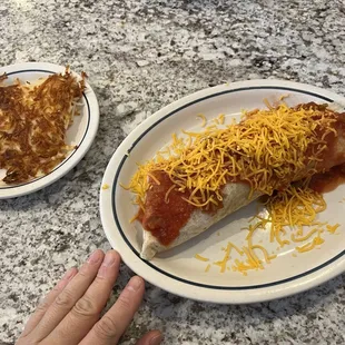 International burrito - see my caution about the hash brown scam