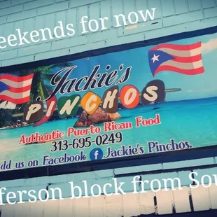 Authentic Puerto Rican Food delicious  take out only. Fri n Sat for now. Follow Facebook page