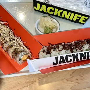 Ebibody Rock &amp; King Kong sushi rolls