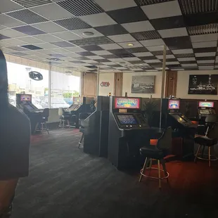 a man playing a video game