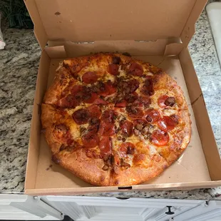 Pepperoni and sausage