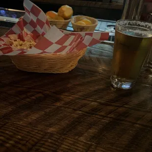 Popcorn and beer - what more can you want??