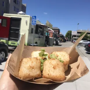 Crispy Sushi Rice Cake with Black Garlic Aioli