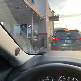 Long line but it's moving