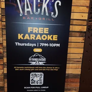 Karaoke sign