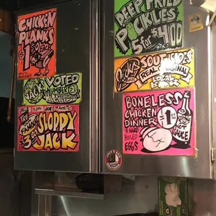 Part of their food menu.